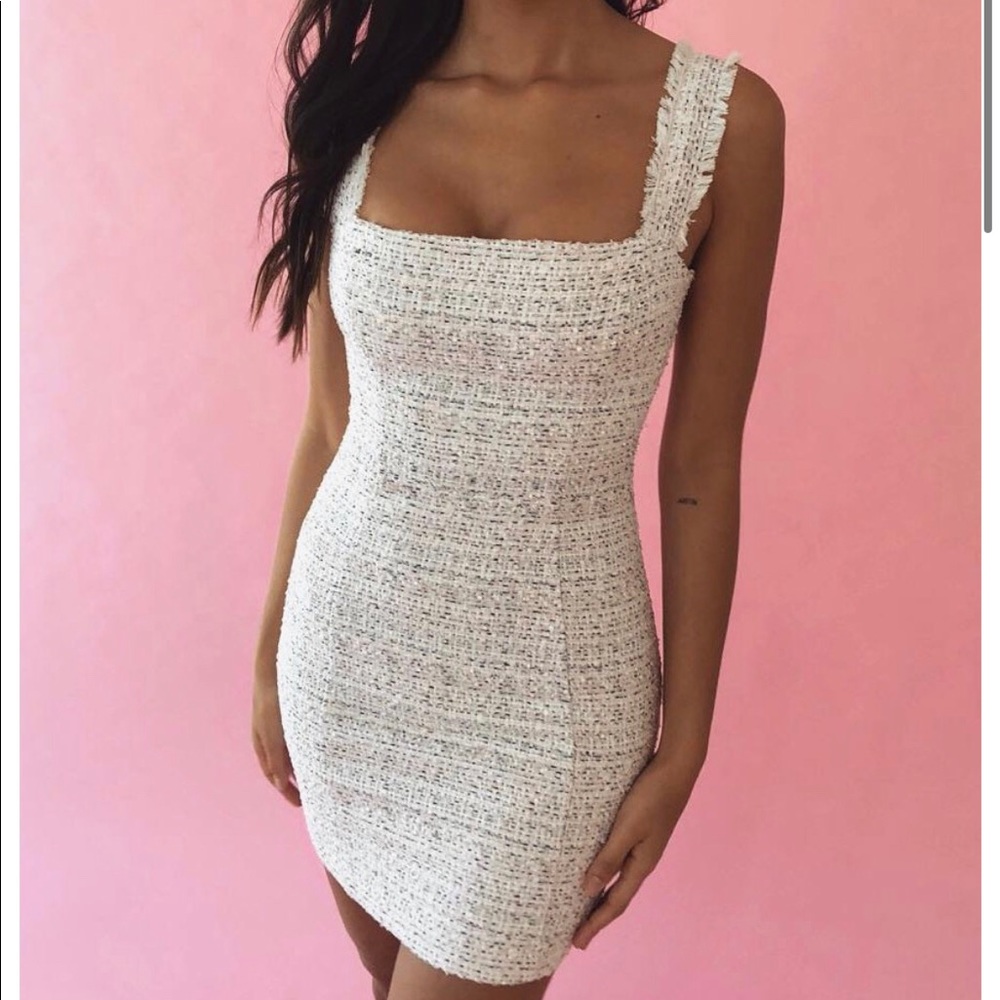 Amber x Meshski Tweed Mini Dress